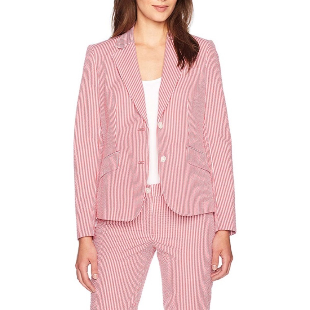 Striped Ann Taylor Blazer NWOT